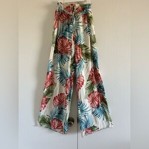 Floral Wide-Leg Pants